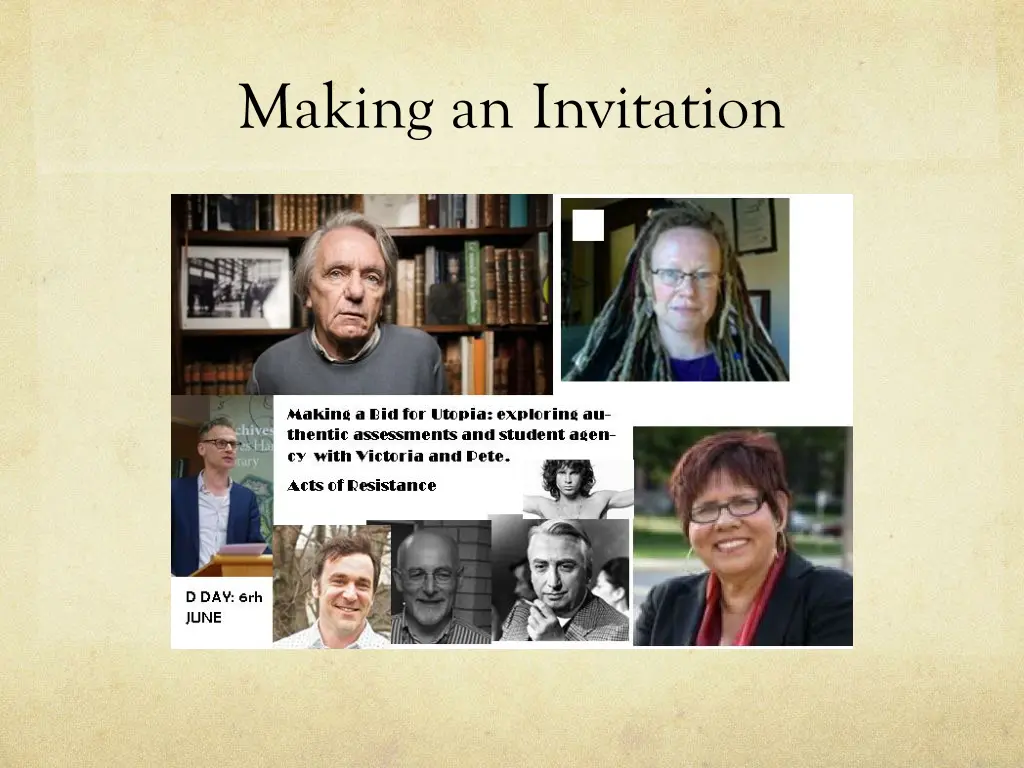 making an invitation