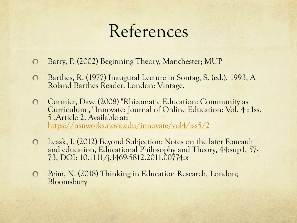 references