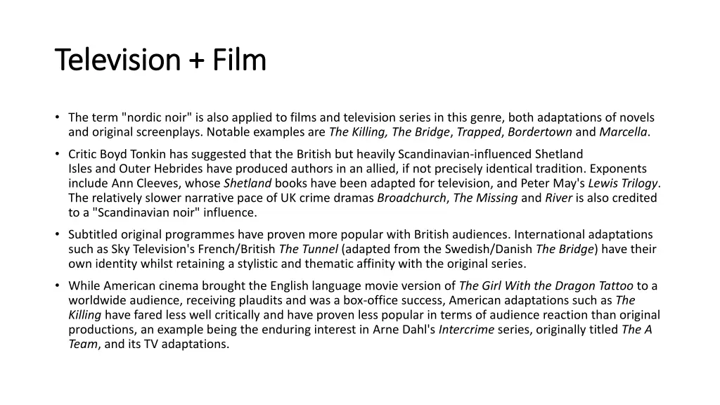 television film television film