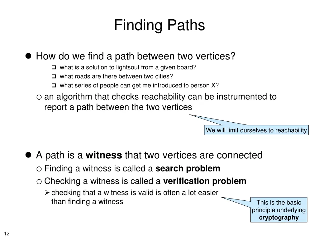 finding paths