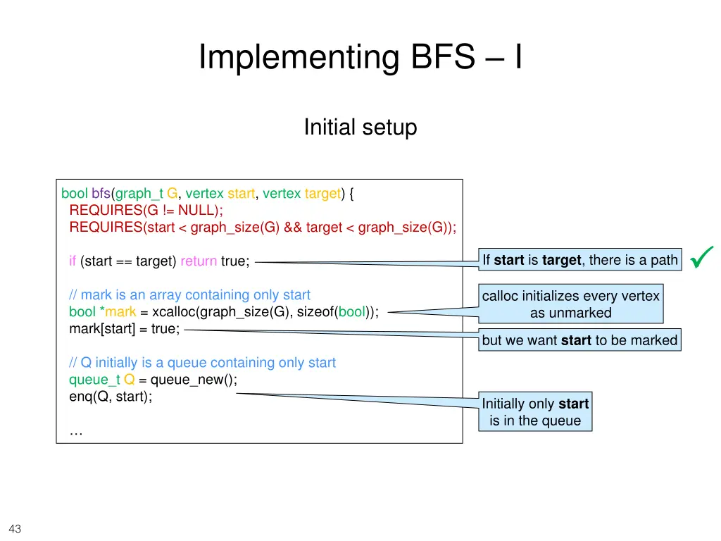 implementing bfs i
