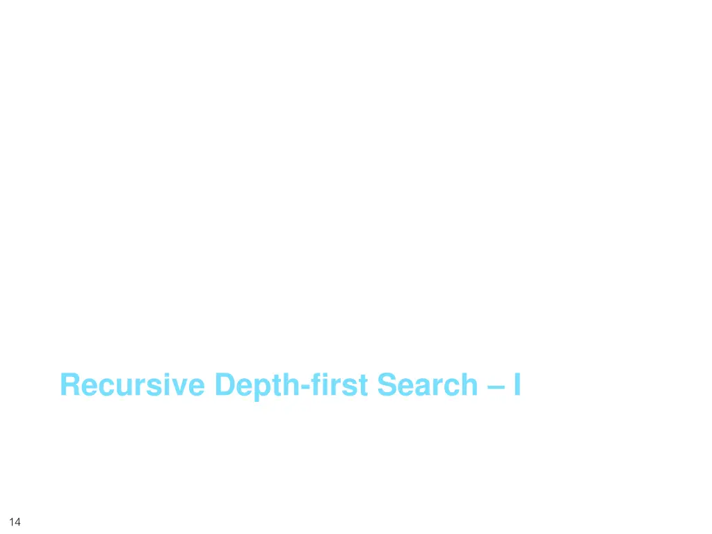 recursive depth first search i