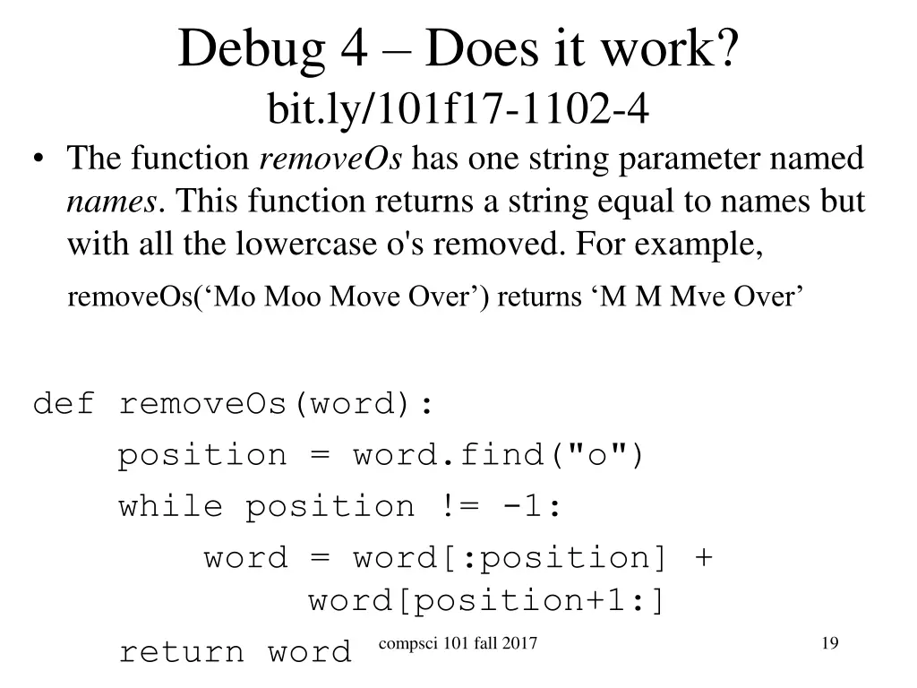 debug 4 does it work bit ly 101f17 1102