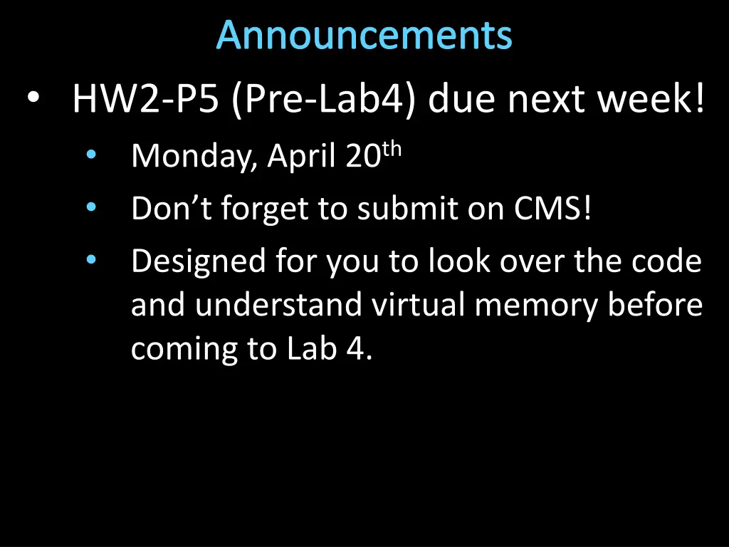 announcements 1