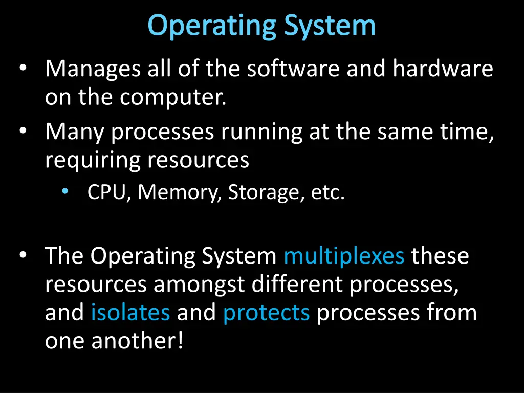 operating system 1