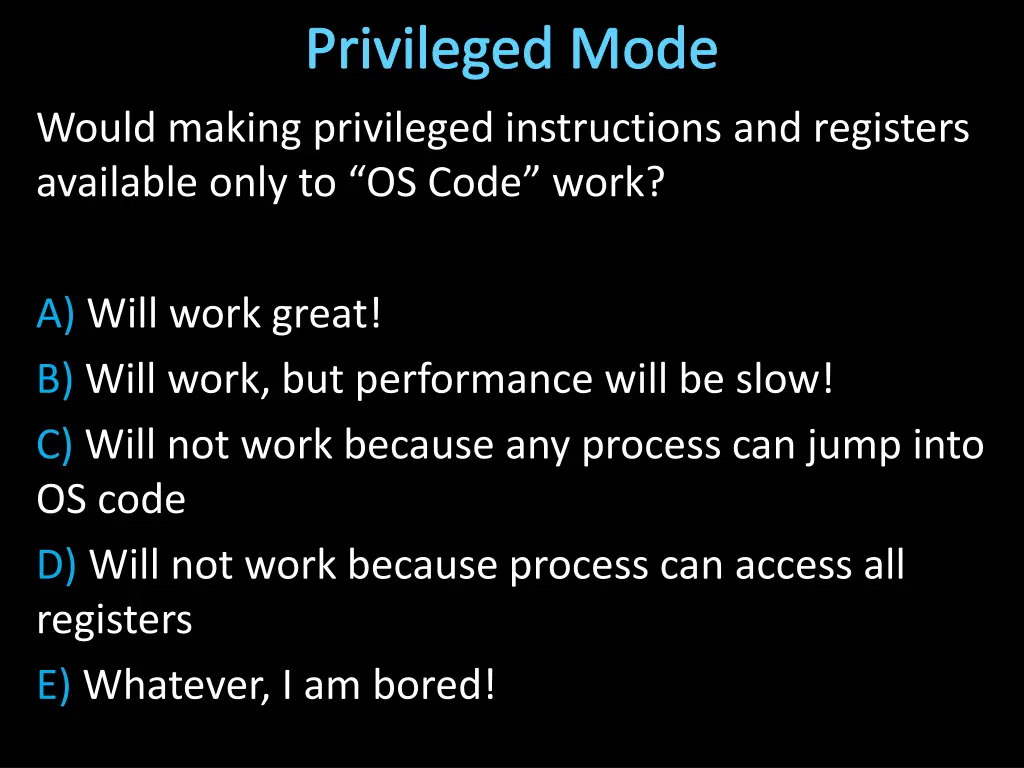 privileged mode 2
