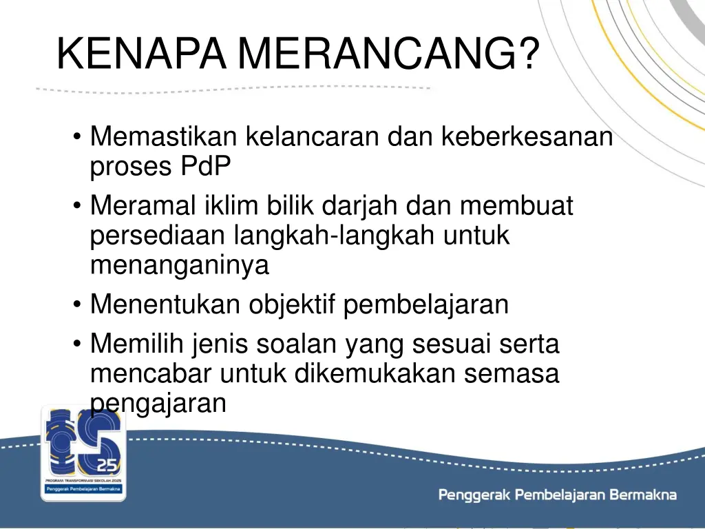 kenapa merancang 1