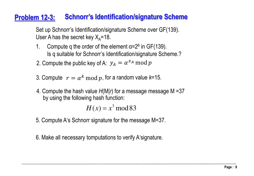 schnorr s identification signature scheme