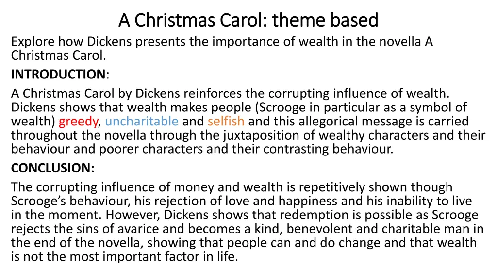 a christmas carol theme based a christmas carol