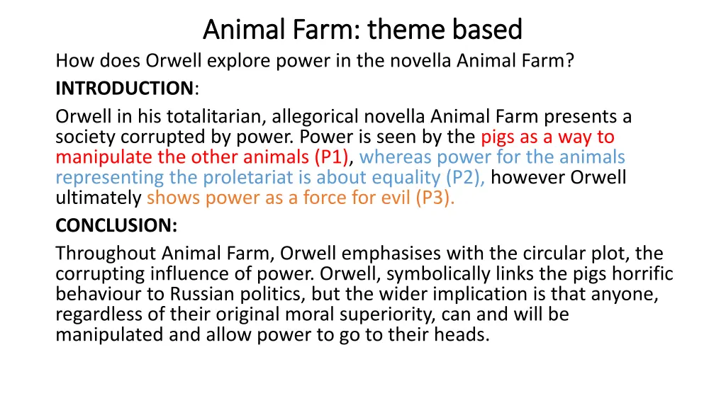 animal farm theme based animal farm theme based