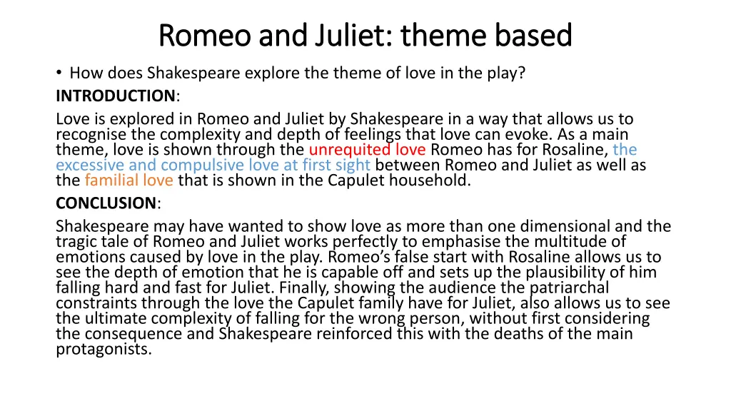 romeo and juliet theme based romeo and juliet