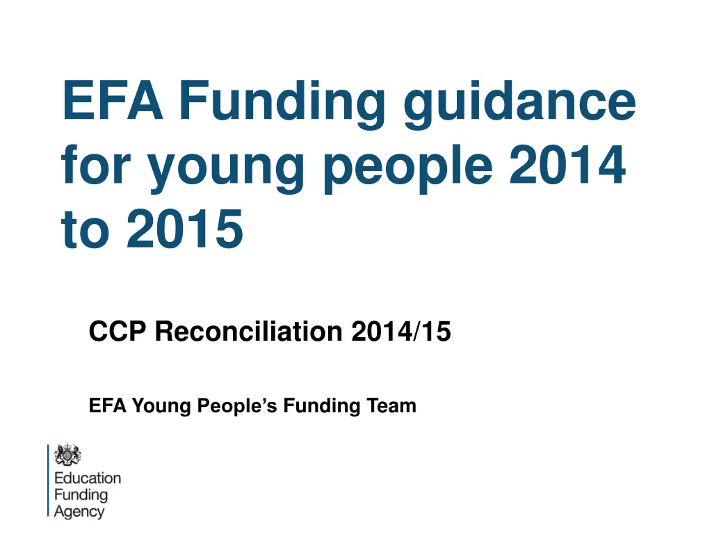 efa funding guidance for young people 2014 to 2015