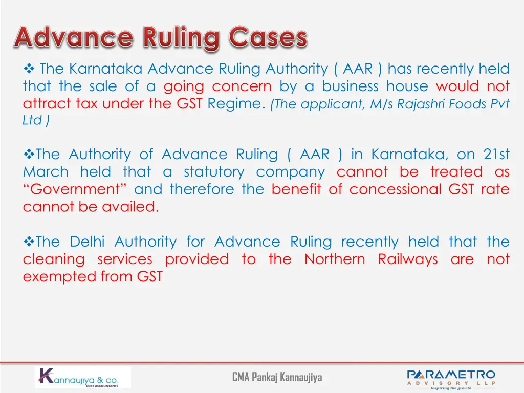 the karnataka advance ruling authority