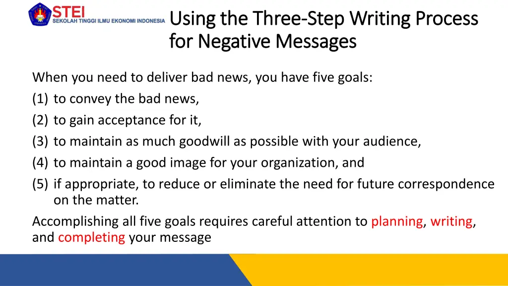 using the three using the three step writing