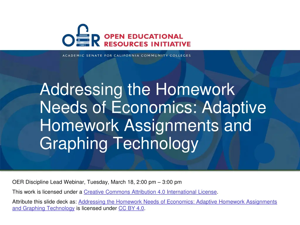 addressing the homework needs of economics