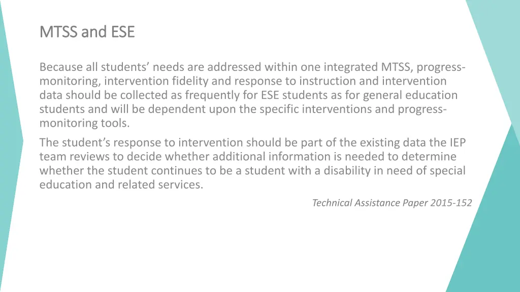 mtss and ese mtss and ese