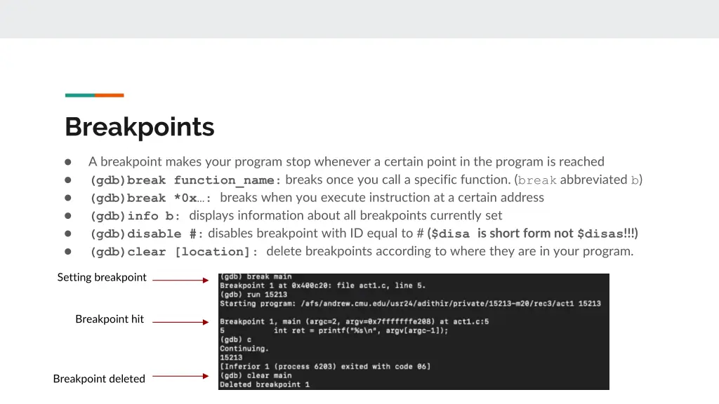 breakpoints