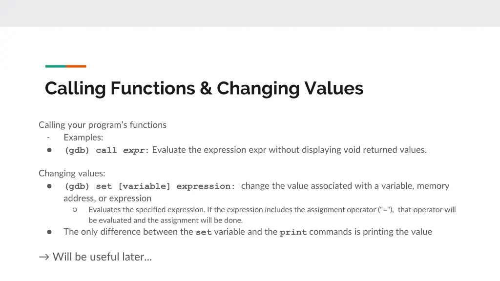 calling functions changing values