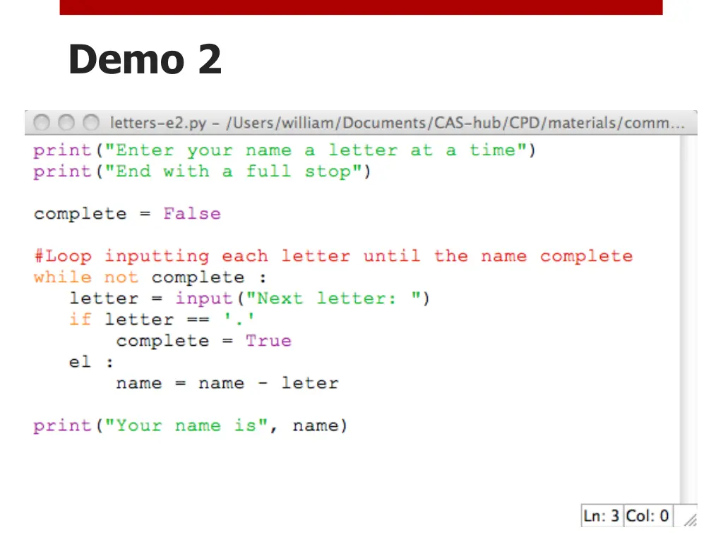 demo 2