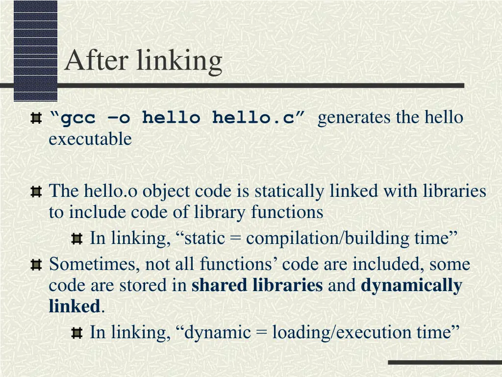 after linking