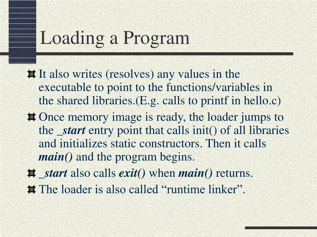 loading a program 1