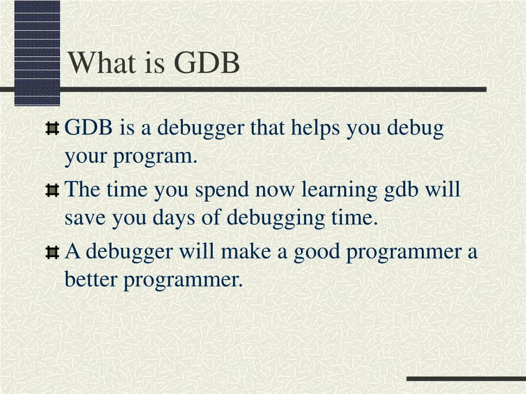 what is gdb