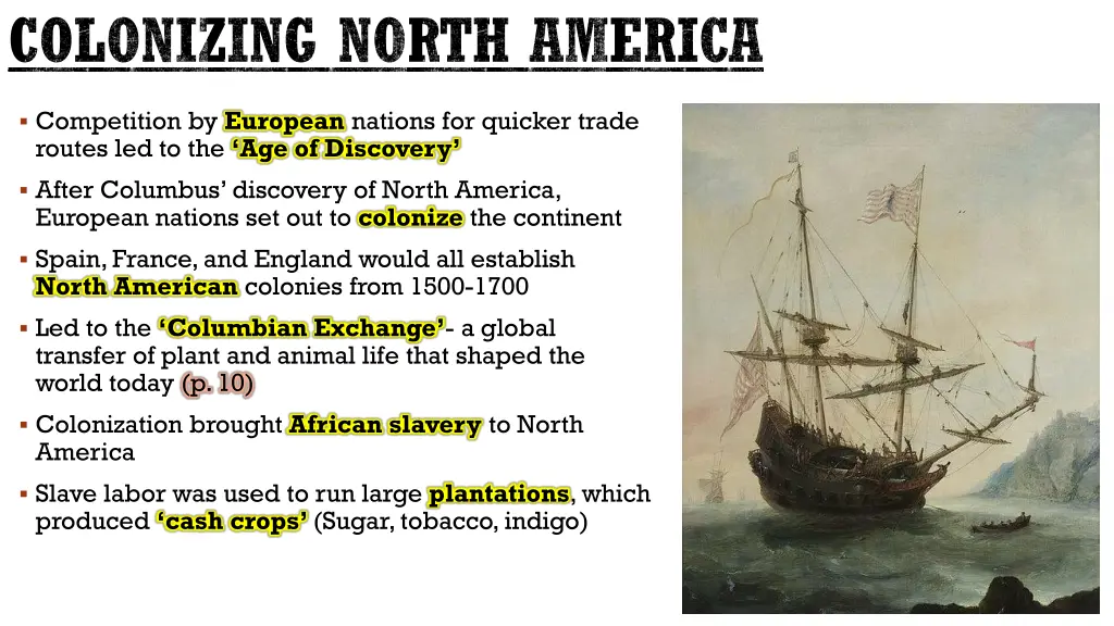colonizing north america