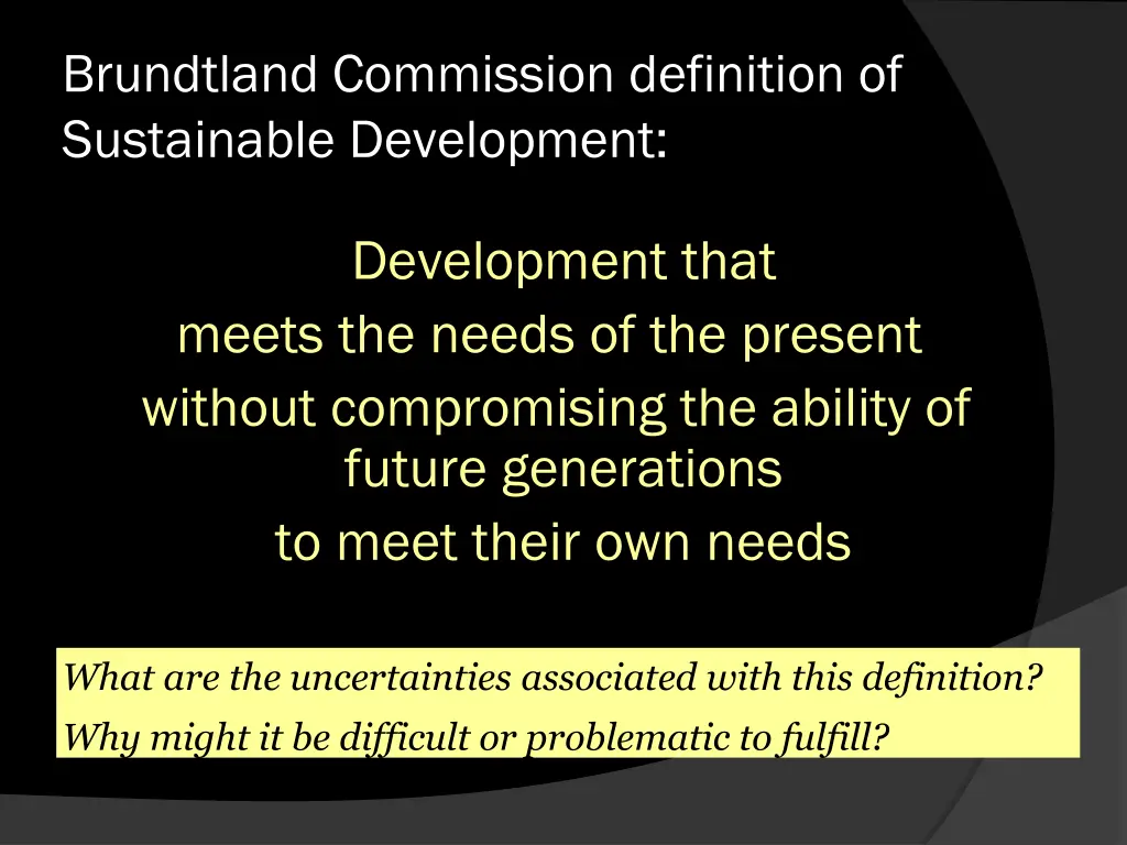 brundtland commission definition of sustainable