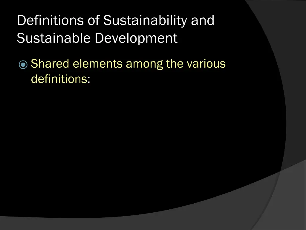 definitions of sustainability and sustainable 5