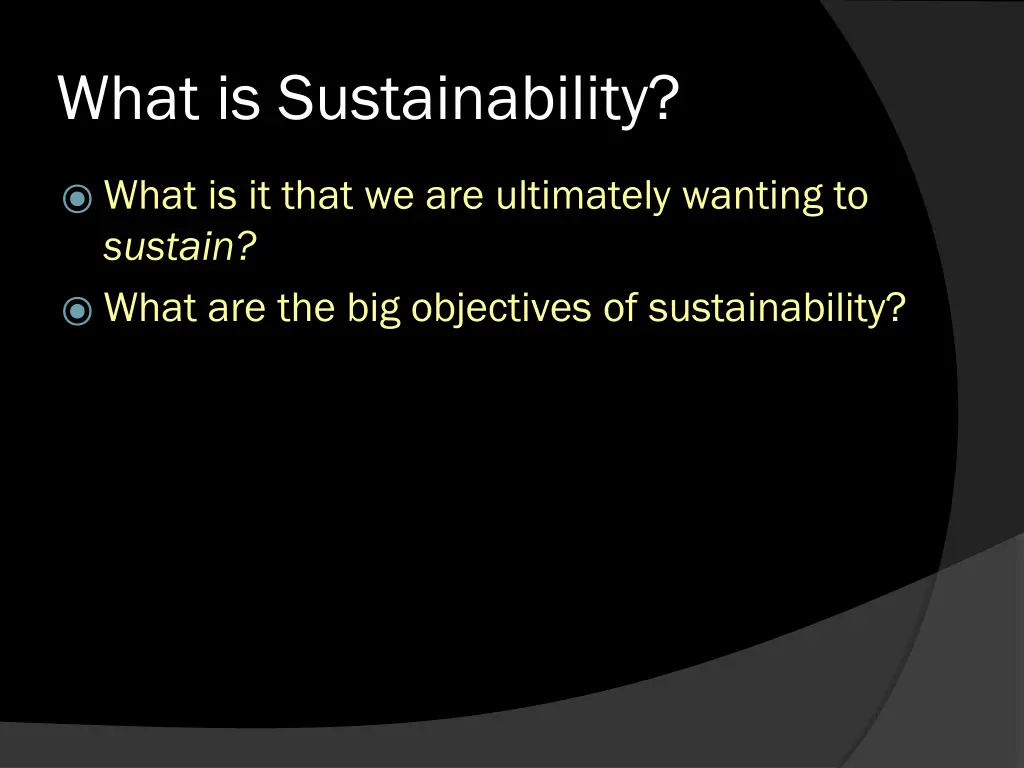 what is sustainability