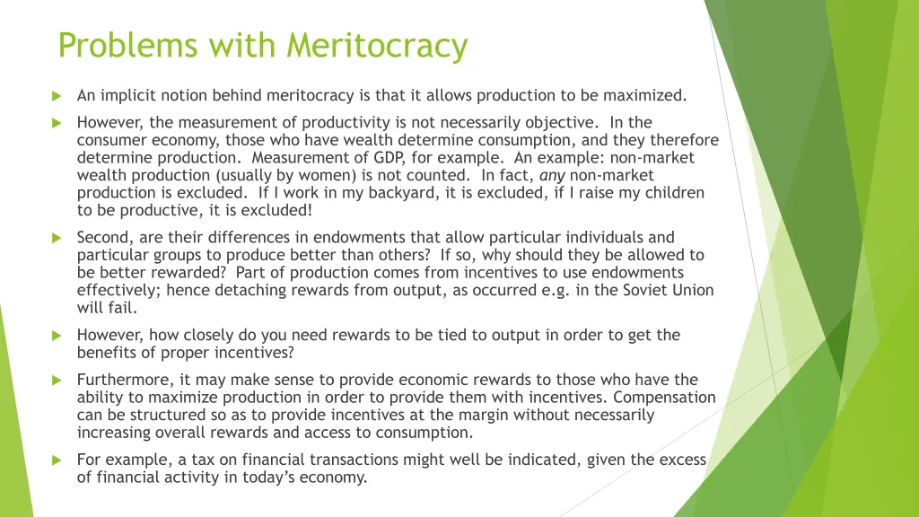problems with meritocracy