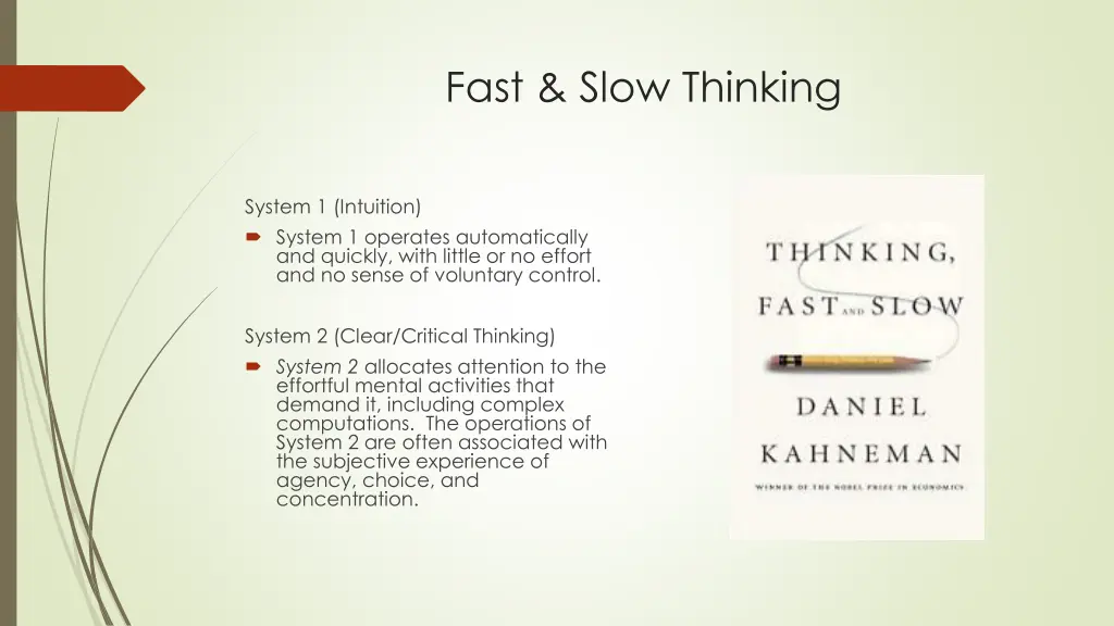 fast slow thinking