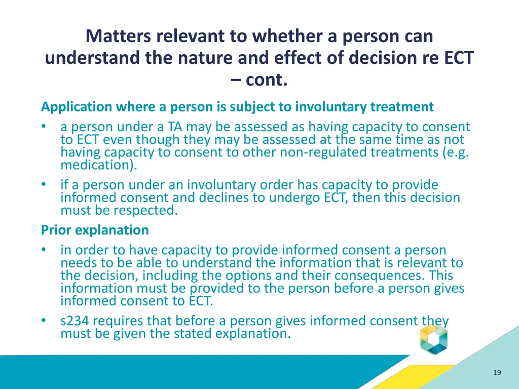 matters relevant to whether a person 1