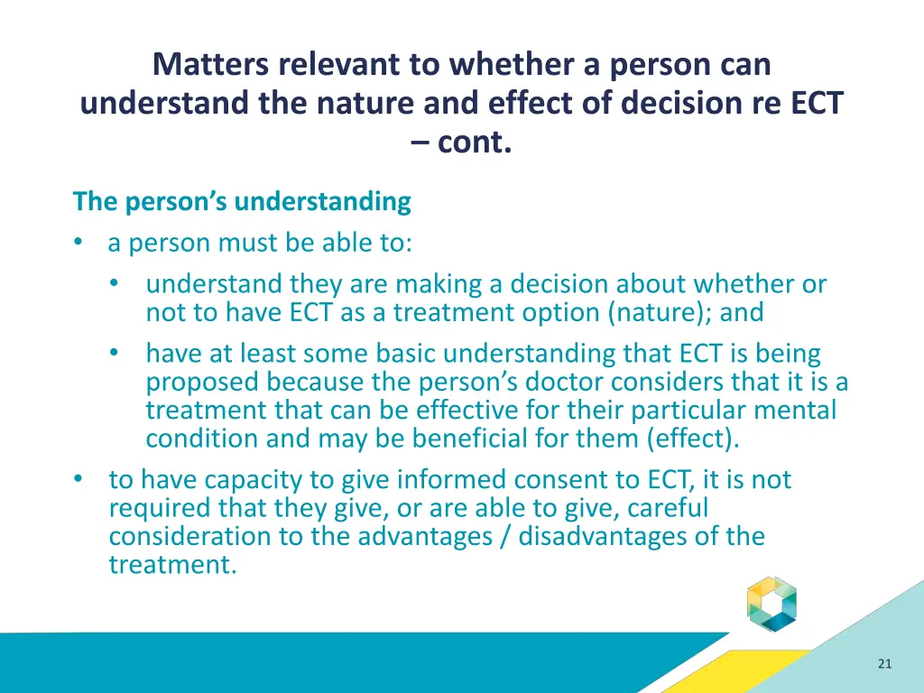 matters relevant to whether a person 3