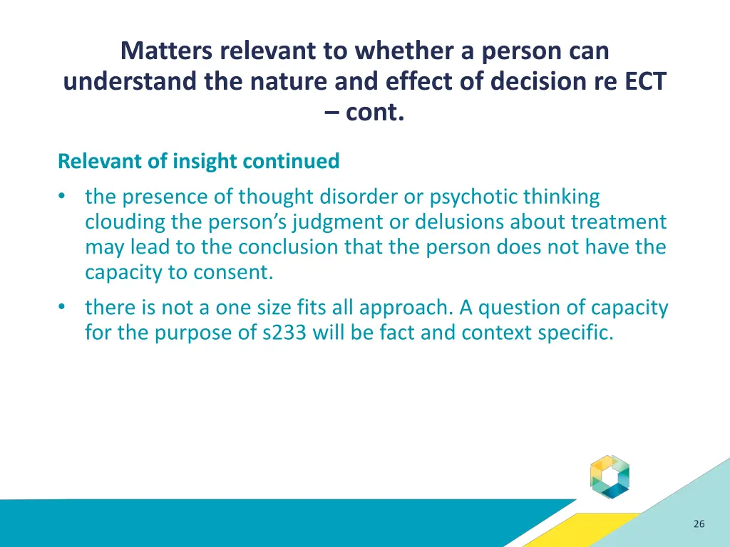 matters relevant to whether a person 8