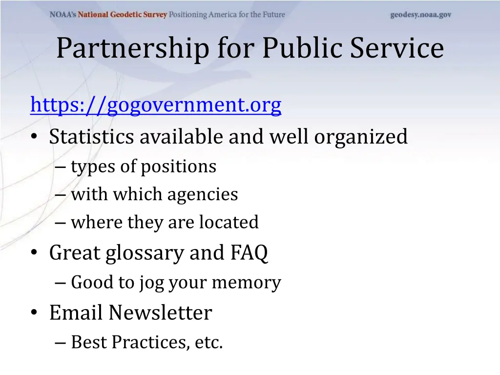 partnership for public service