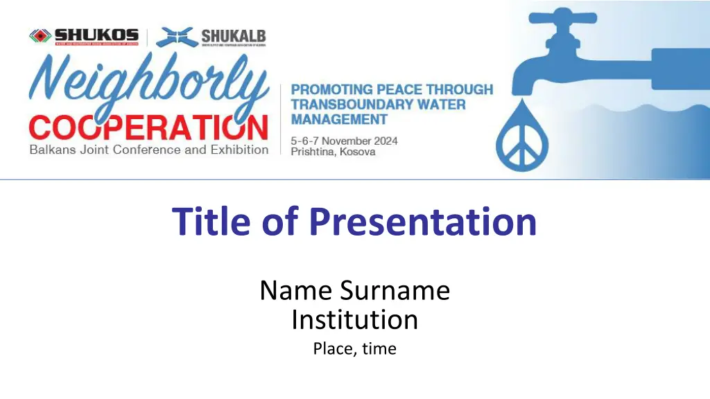 title of presentation