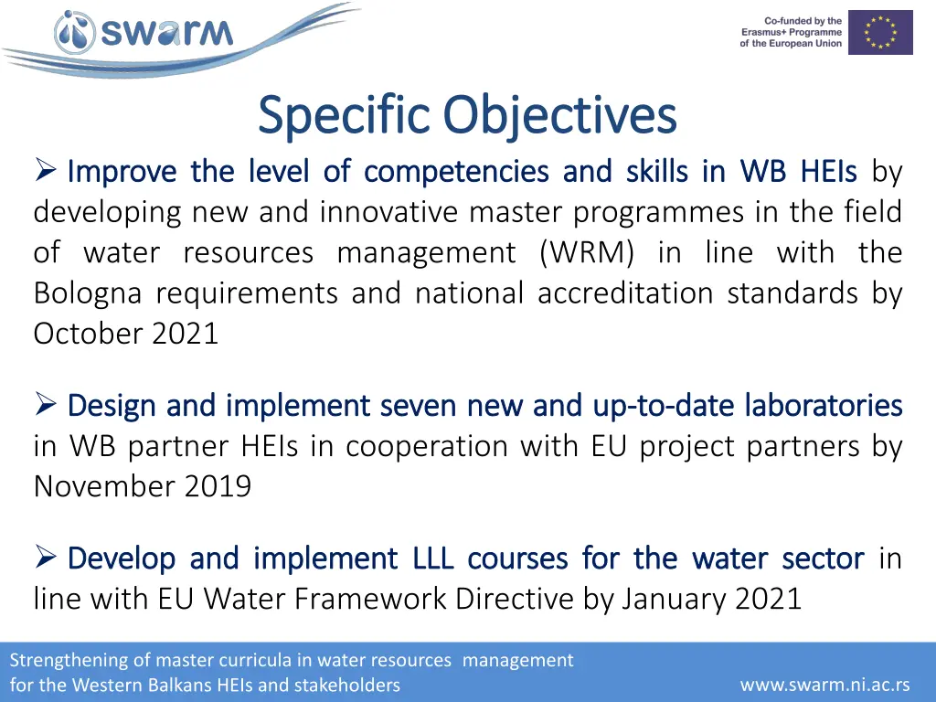specific objectives specific objectives the level