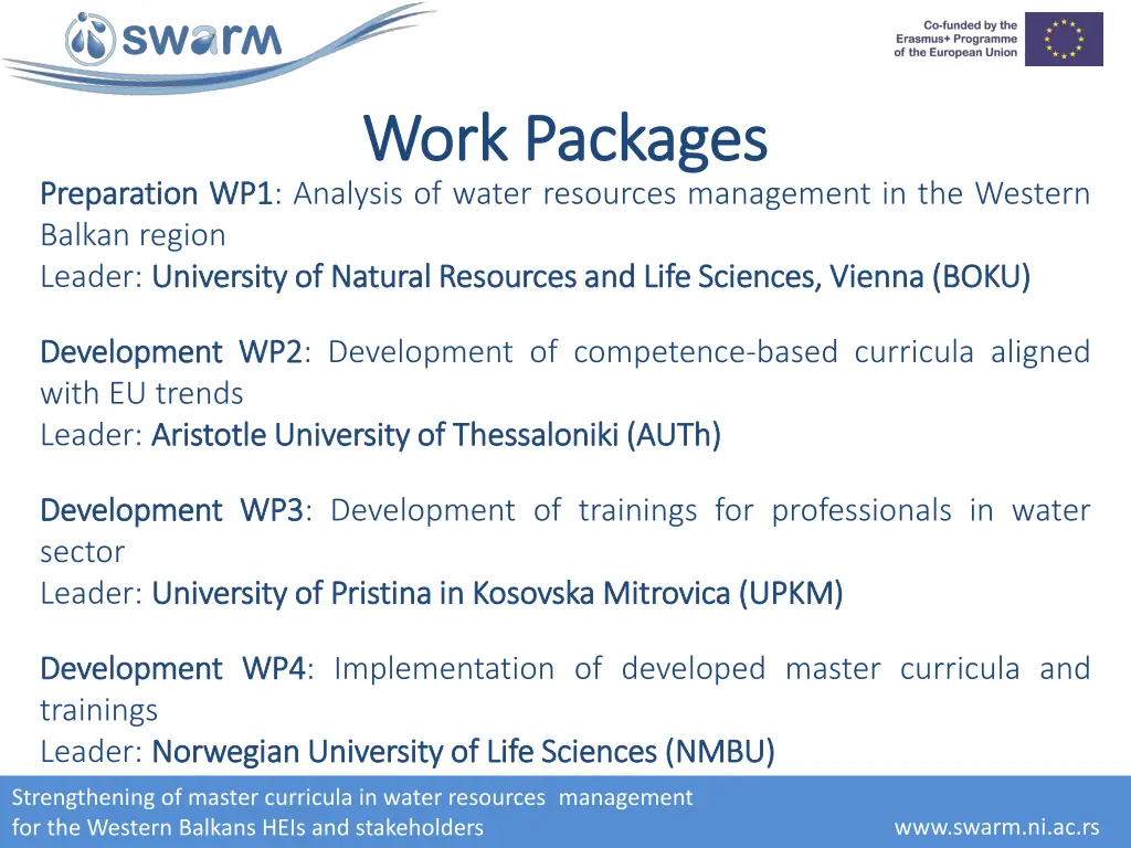 work packages work packages wp1 1 analysis