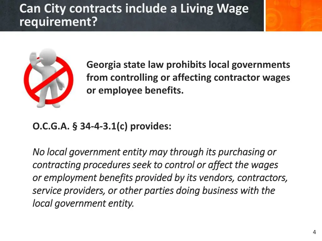 can city contracts include a living wage