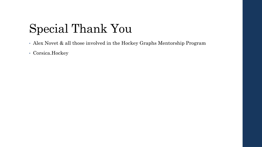 special thank you