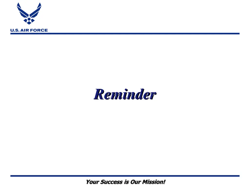 reminder