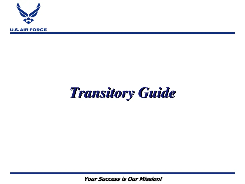 transitory guide