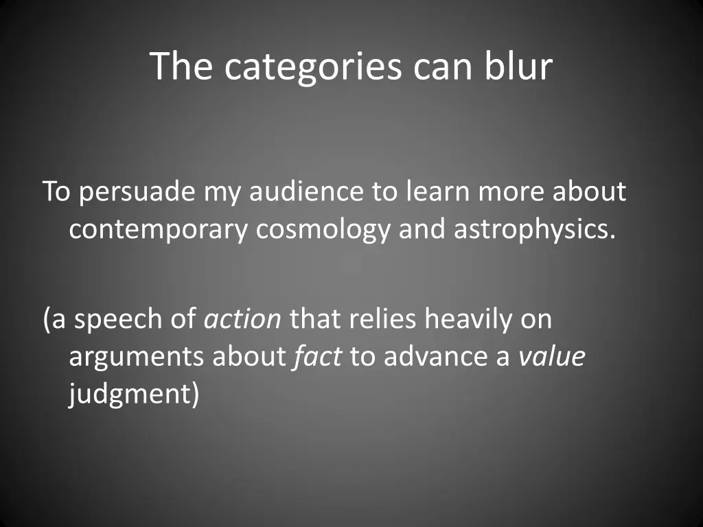 the categories can blur 2