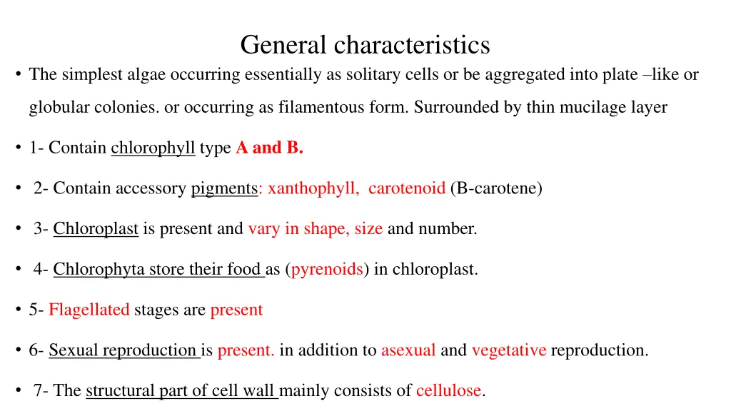 general characteristics