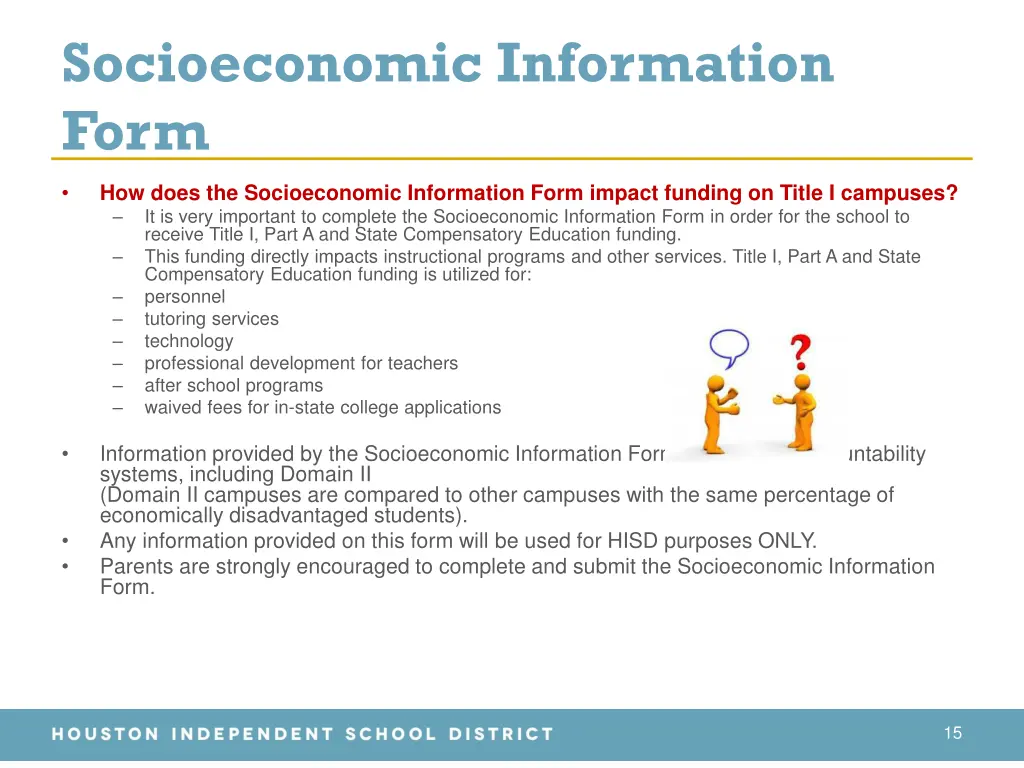 socioeconomic information form 1