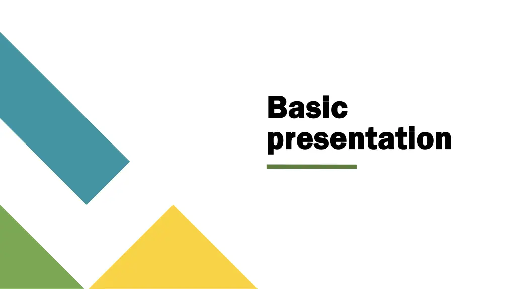 basic basic presentation presentation