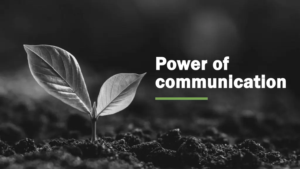 power of power of communication communication