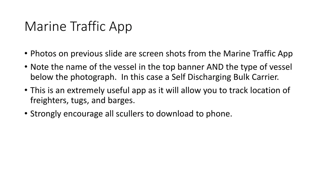 marine traffic app