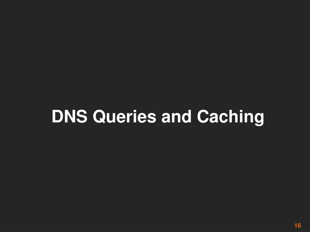 dns queries and caching